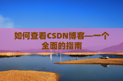 如何查看CSDN博客—一个全面的指南